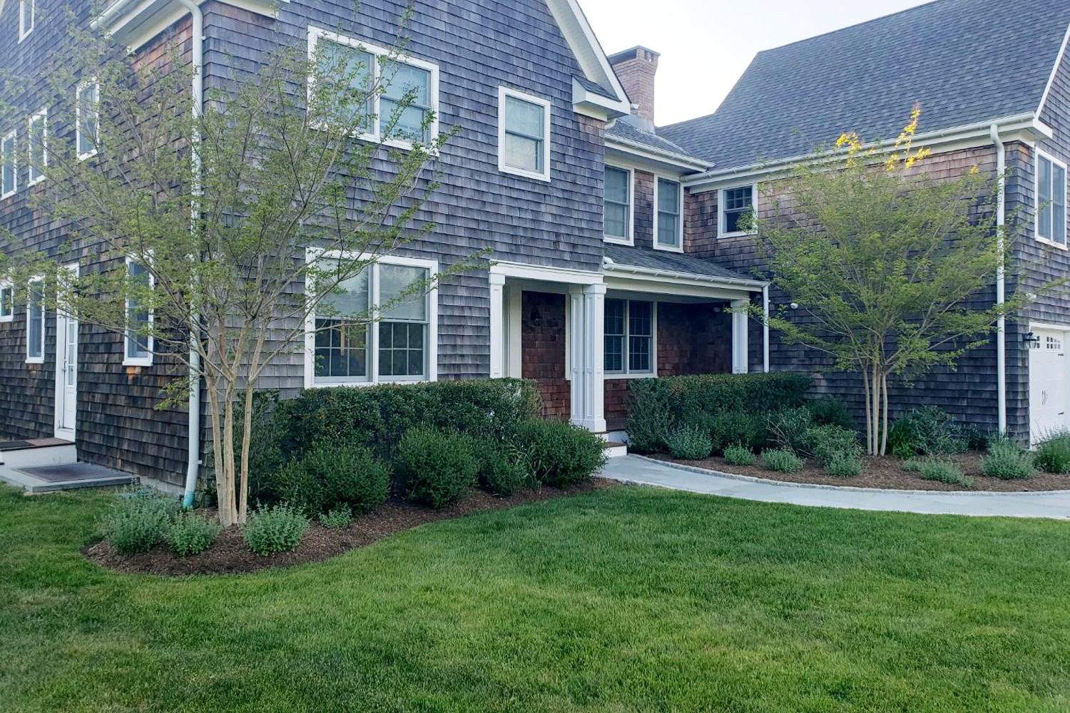 Suffolk Long Island Hydroseeding Results Residential Home 3 years after hydroseeding